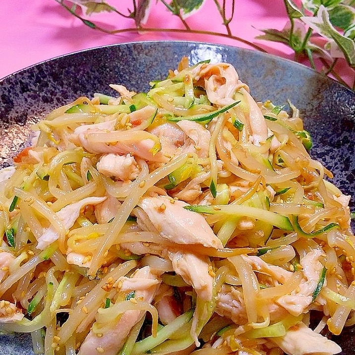 高タンパクで低カロリー 最強のささみともやし和え物